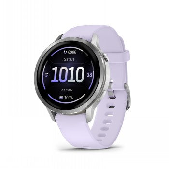 Garmin Venu 4 älykello, 41 mm, Gray w/Silver + Periwinkle