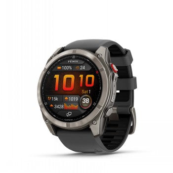 Garmin Fenix 8 Pro älykello, 51 mm, Sapphire-lasi, titaani, graphite/musta silikonihihna