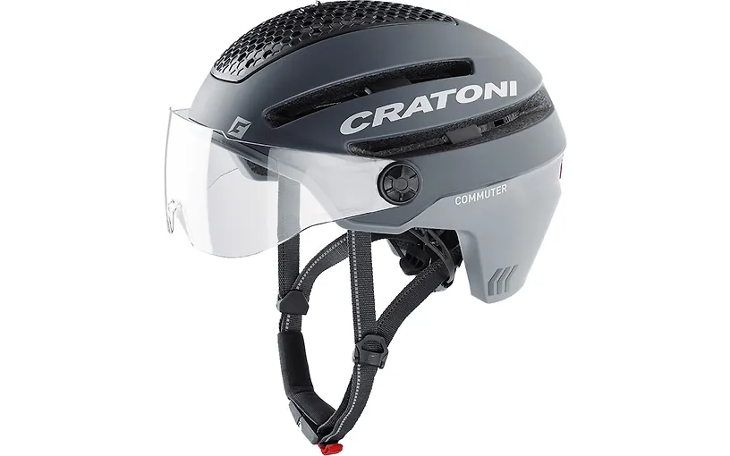 Cratoni Commuter -pyöräilykypärä, 58-61 cm, harmaa