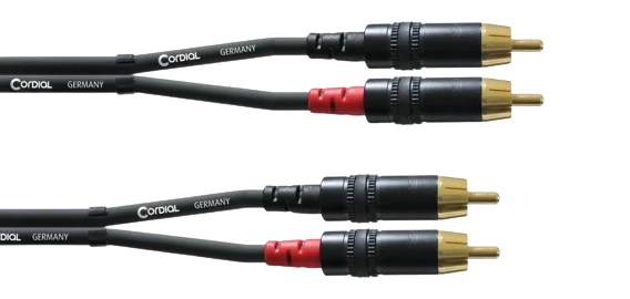 Cordial CFU CC RCA / RCA stereokaapeli musta