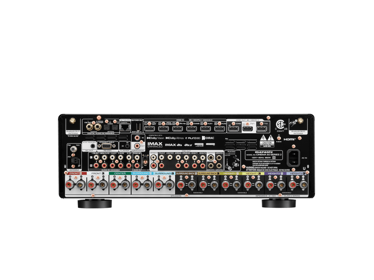 Marantz Cinema 50 Series 2 takapaneeli