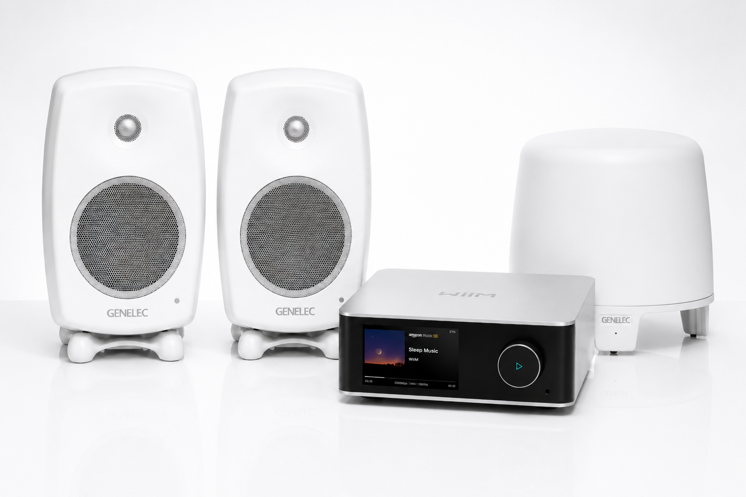 Genelec G3 pari + Genelec F2 subwoofer + Wiim ultra
