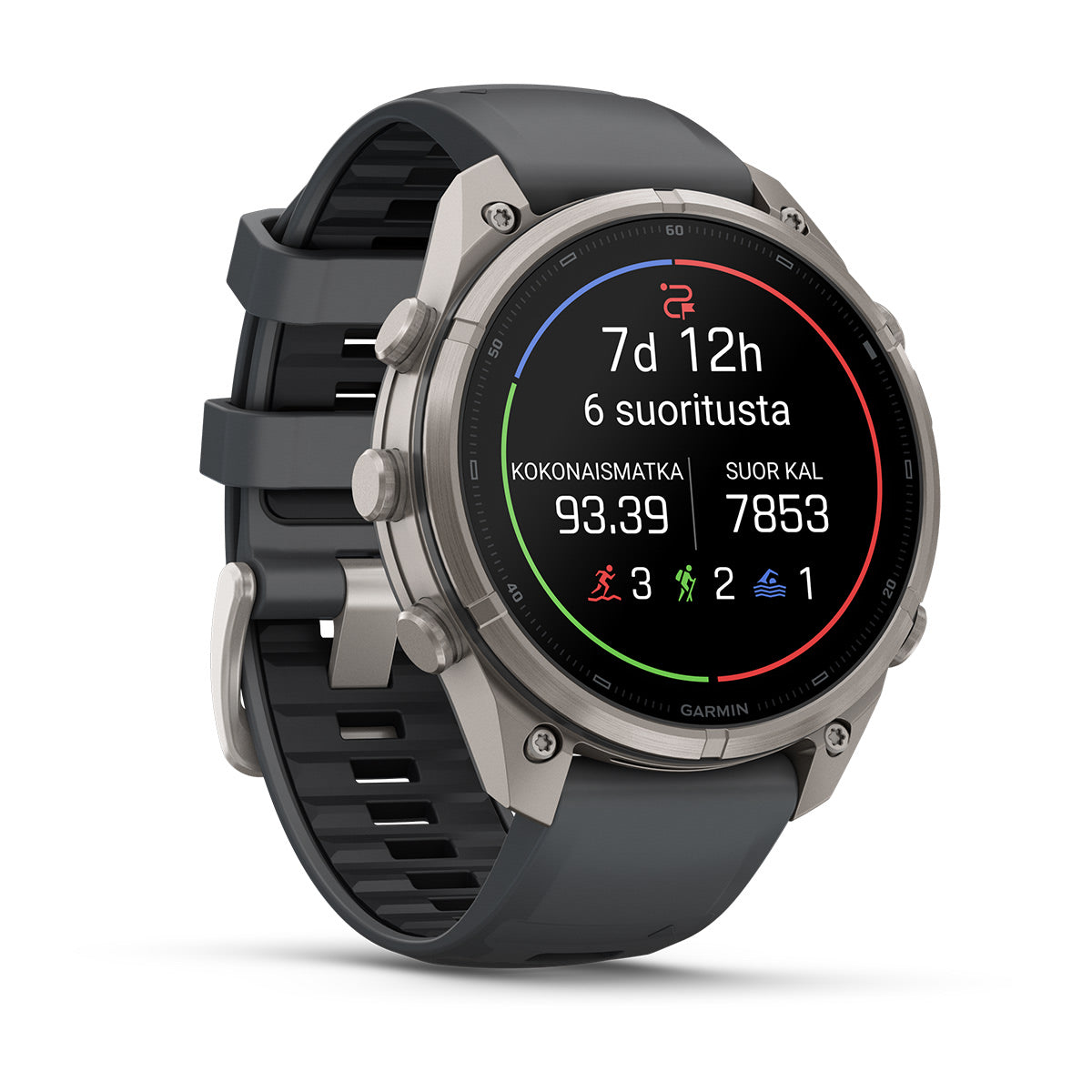 Garmin fēnix 9 Pro inReach 47 mm titaani/Graphite Black – Garmin Epic -yhteenveto