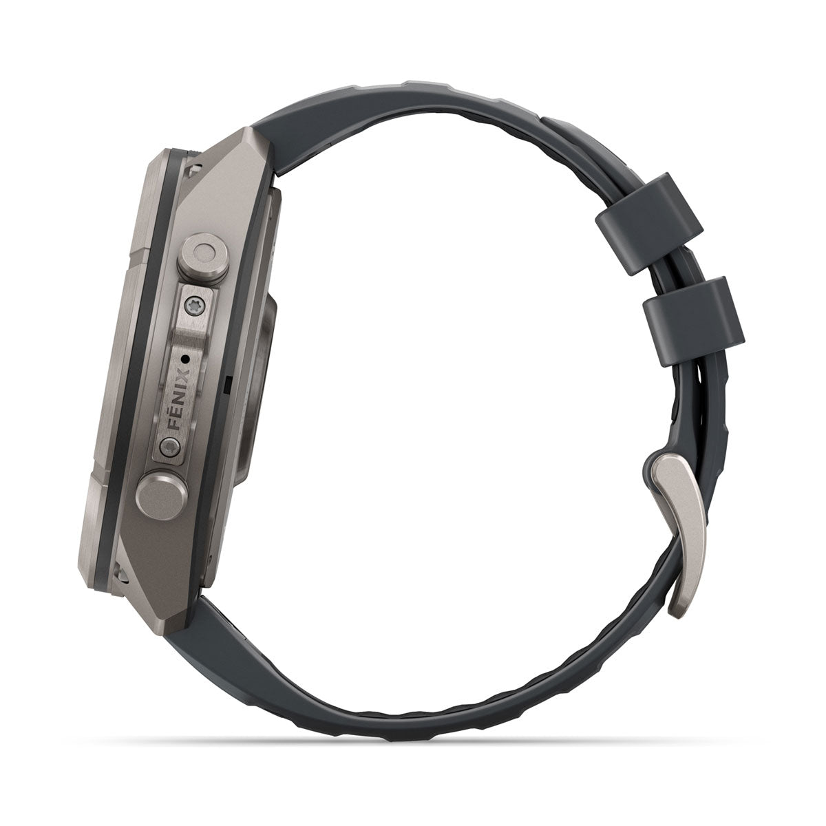 Garmin Fenix 9 Pro InReach 51mm – sivu, painikkeet