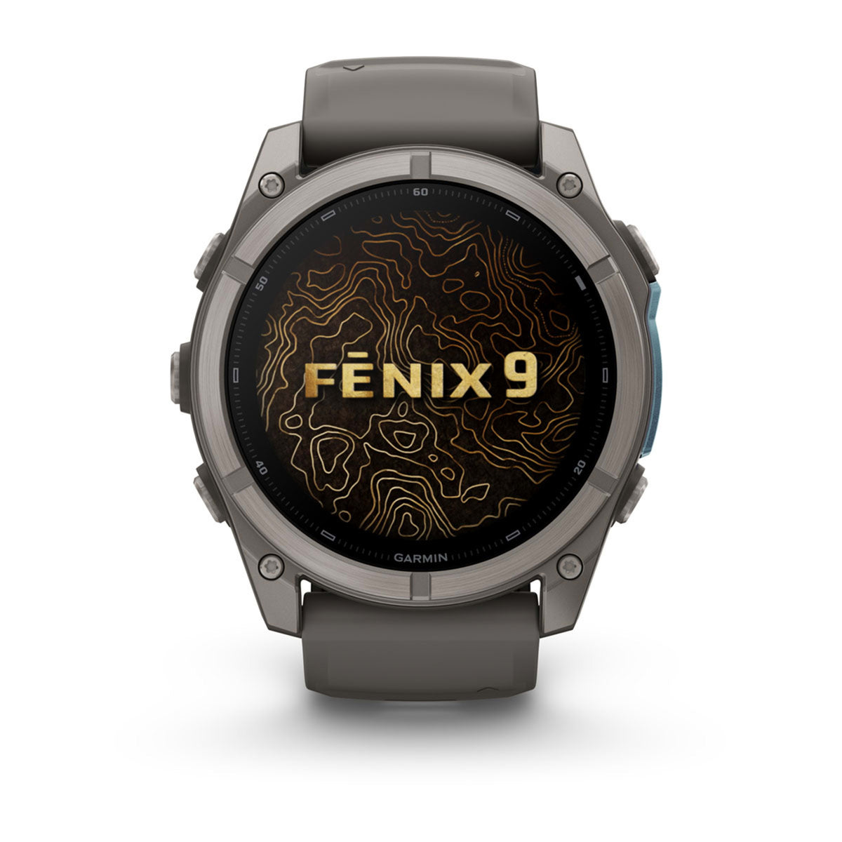 Garmin Fenix 9 51mm Titaani Pebble Gray - oikealta